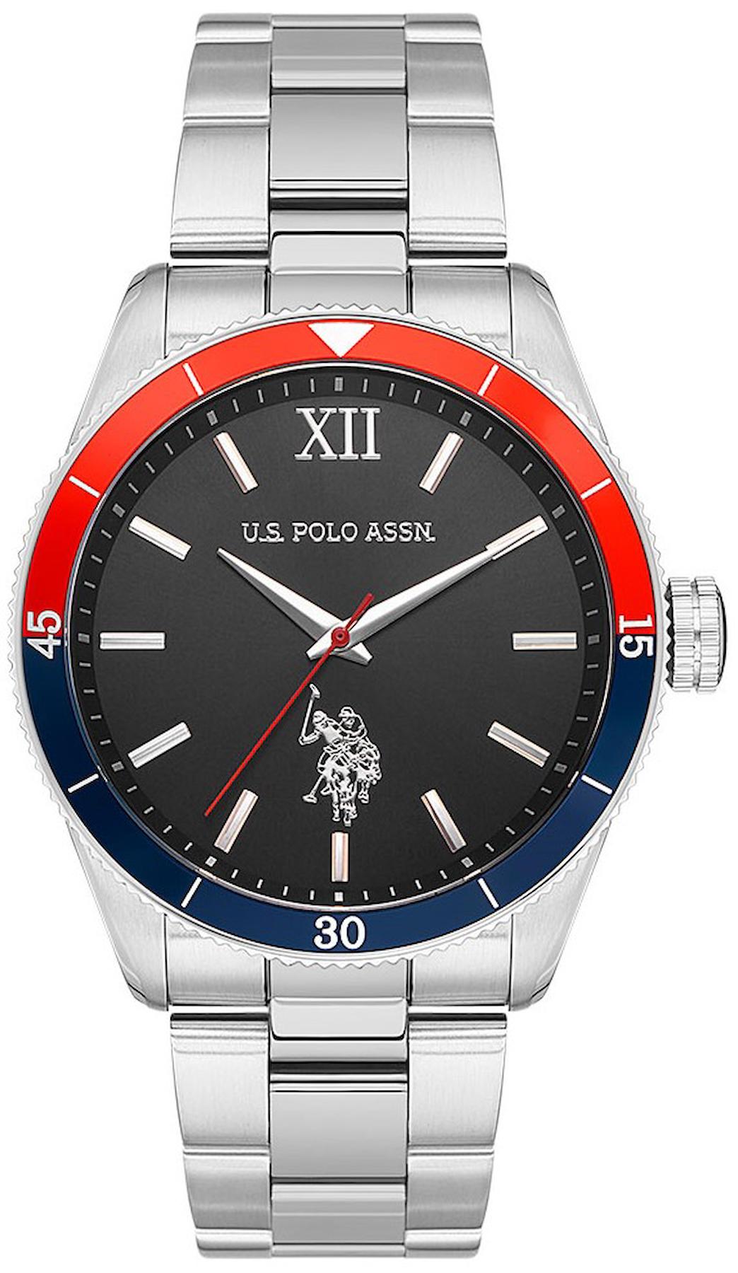 U.S. Polo Assn USPA1061-01 42 mm Çelik Kordon Analog Erkek Kol Saati