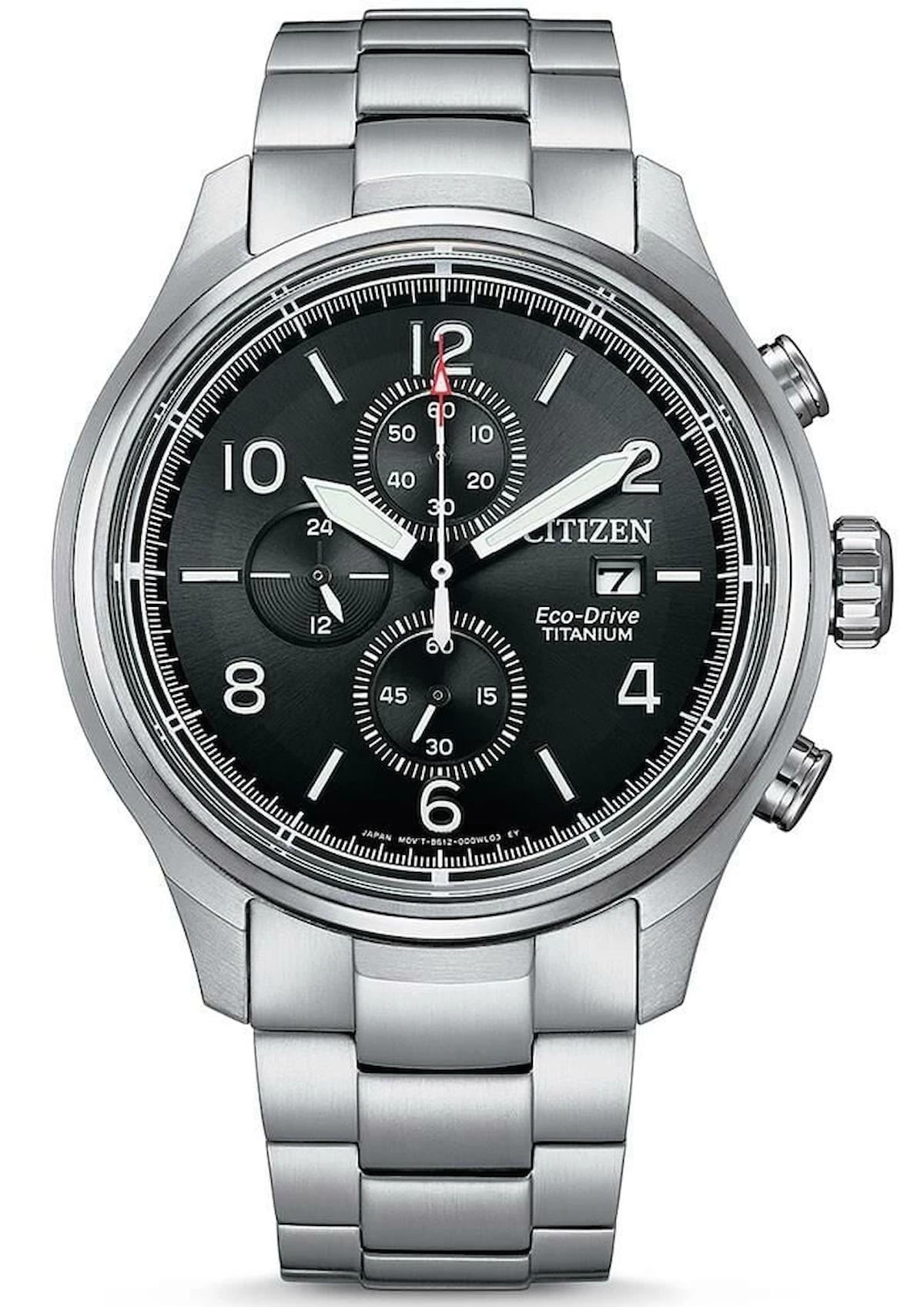 Citizen CA0810-88E Takvimli 45 mm Gri Titanyum Kordon Analog Erkek Kol Saati