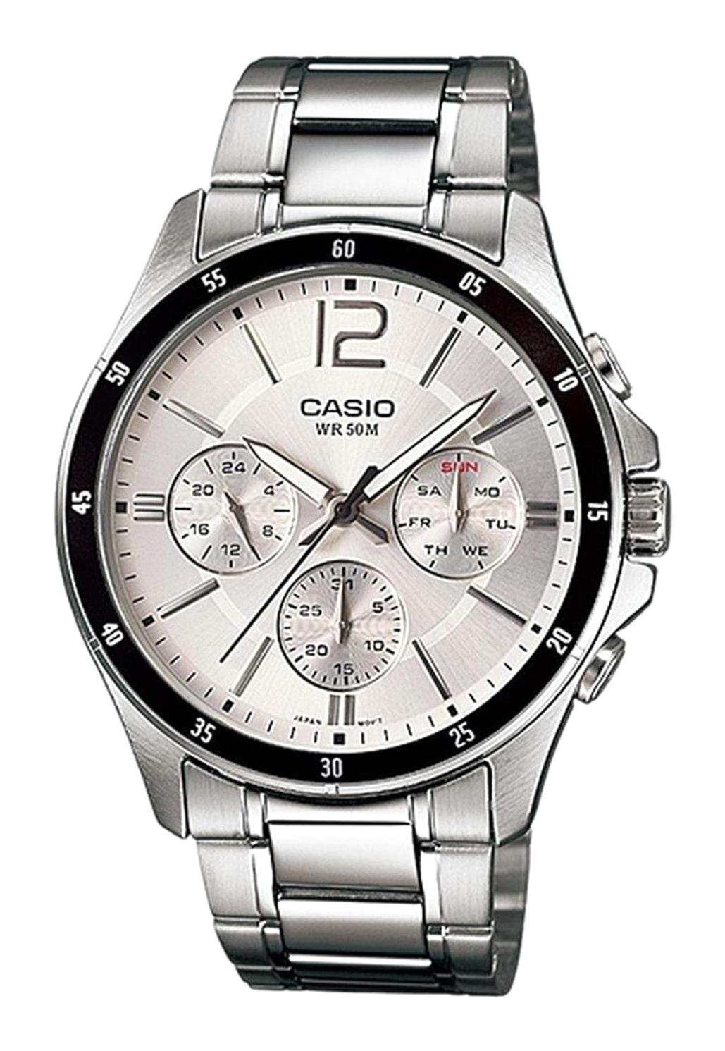 Casio MTP-1374D-7AVDF Takvimli 43 mm Çelik Kordon Analog Erkek Kol Saati