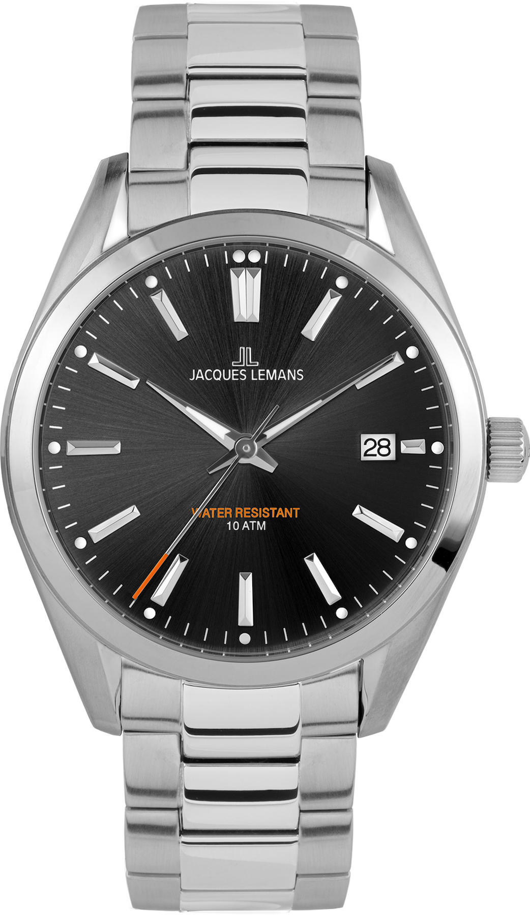 Jacques Lemans 1-1859E Takvimli 40 mm Çelik Kordon Analog Kol Saati