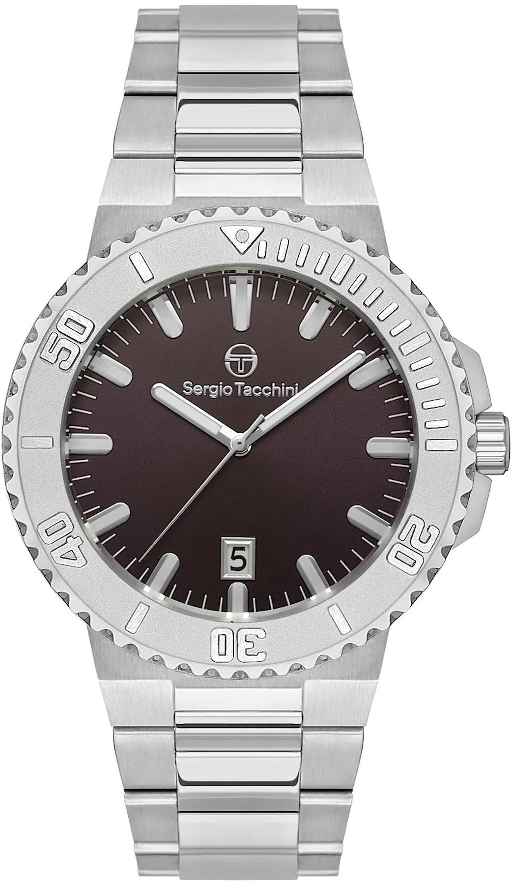 Sergio Tacchini ST.1.10415.3 Takvimli 43 mm Çelik Kordon Analog Kol Saati