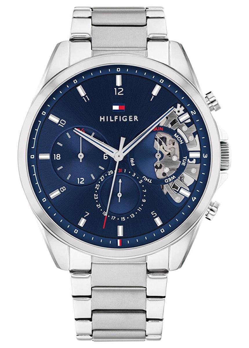 Tommy Hilfiger TH1710448 Takvimli 44 mm Çelik Kordon Analog Erkek Kol Saati