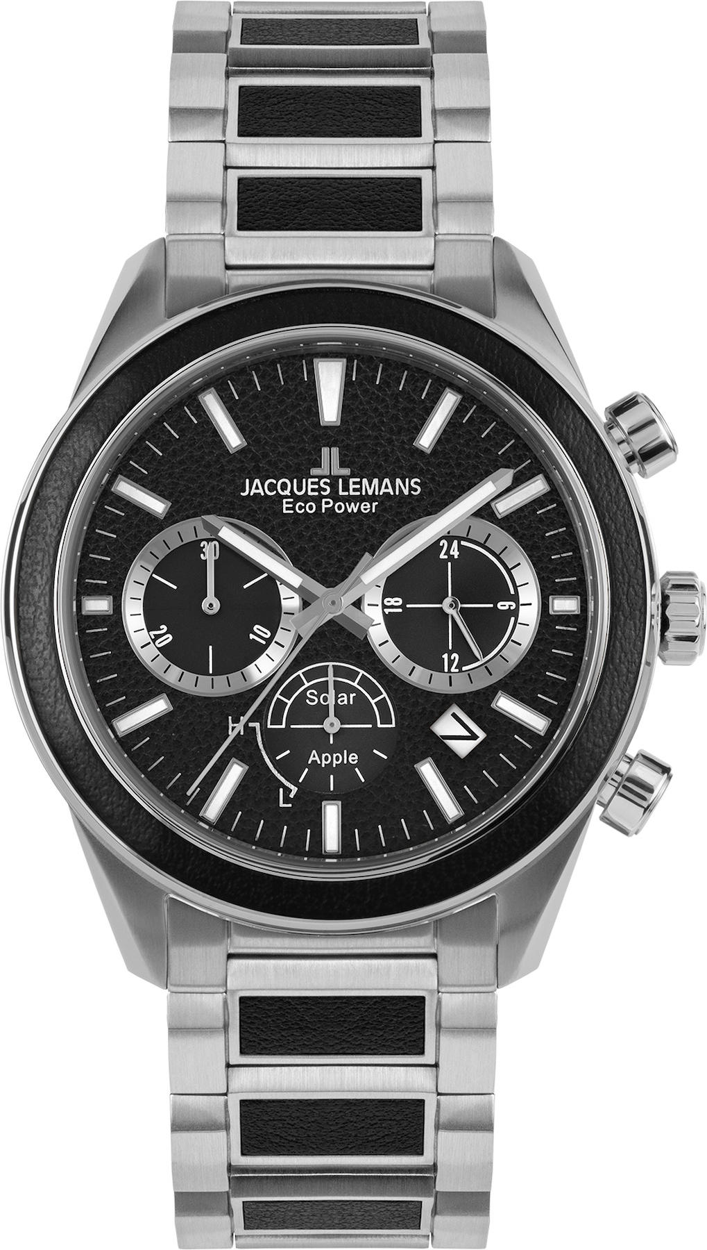 Jacques Lemans 1-2115F Pusulalı Takvimli 44 mm Çelik Kordon Analog Kol Saati