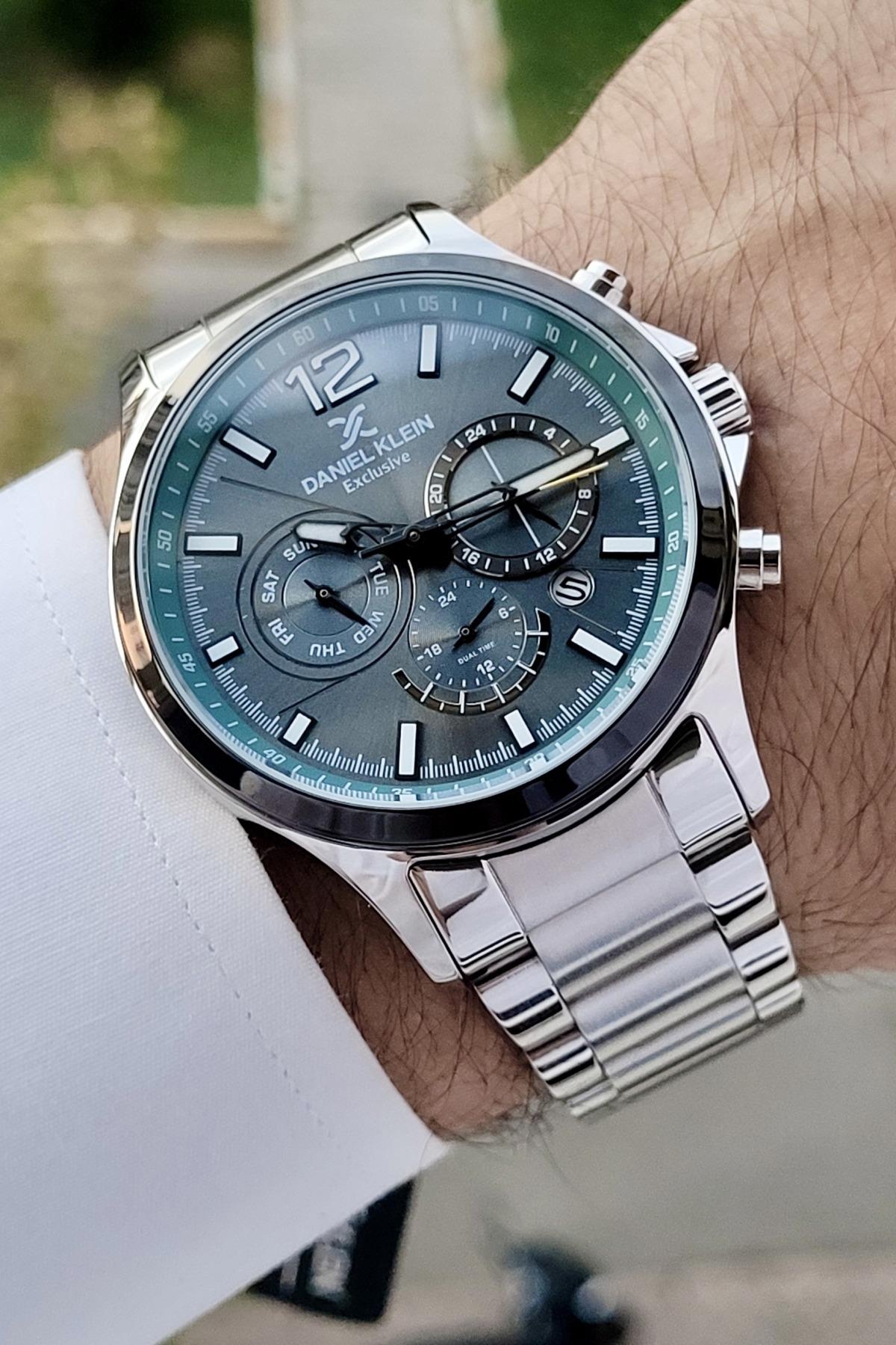 Daniel Klein DKISTE728 Takvimli 42 mm Çelik Kordon Analog Erkek Kol Saati