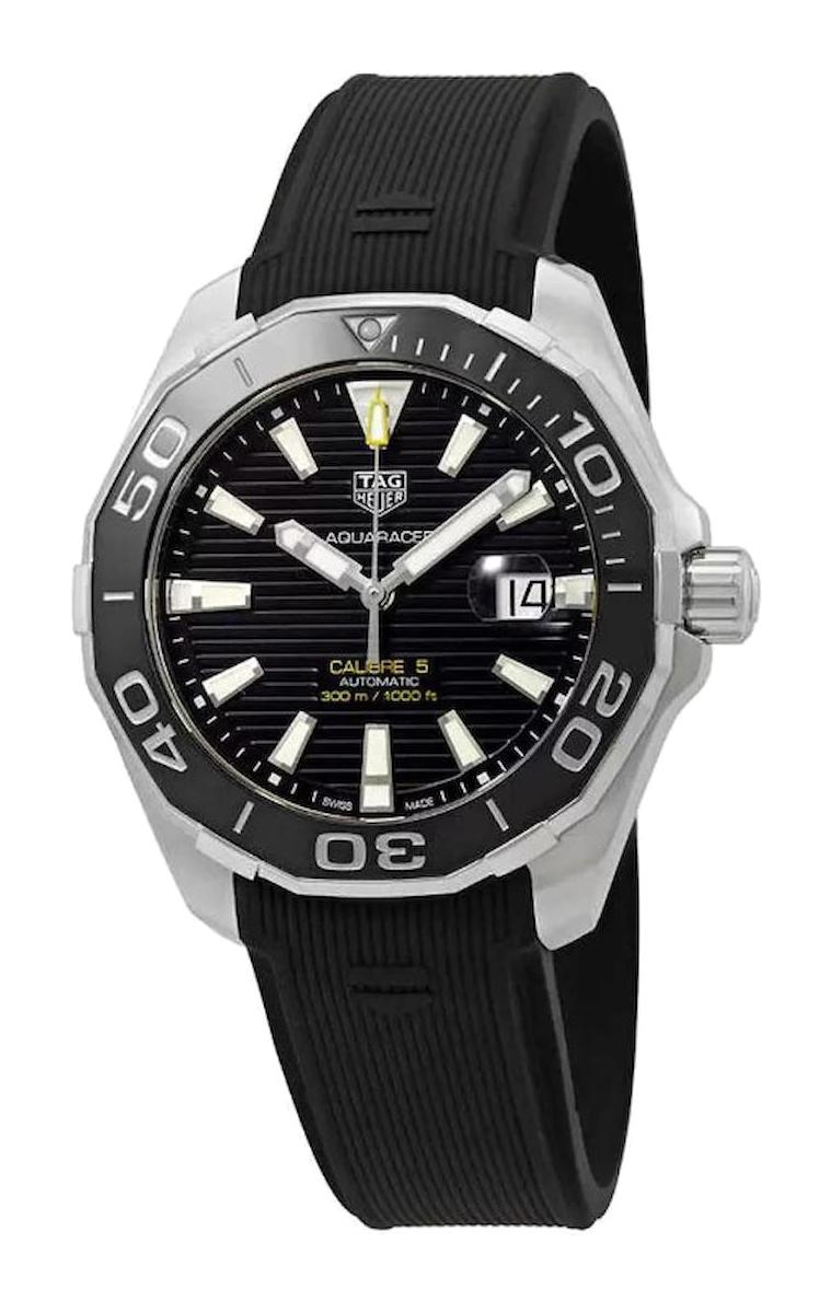 Tag Heuer AQUARACER WAY201A.FT6142 Takvimli 42 mm Siyah Çelik Kordon Analog Erkek Kol Saati