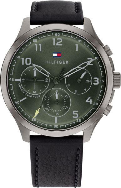 Tommy Hilfiger TH1791856 Takvimli 44 mm Siyah Deri Kordon Analog Erkek Kol Saati