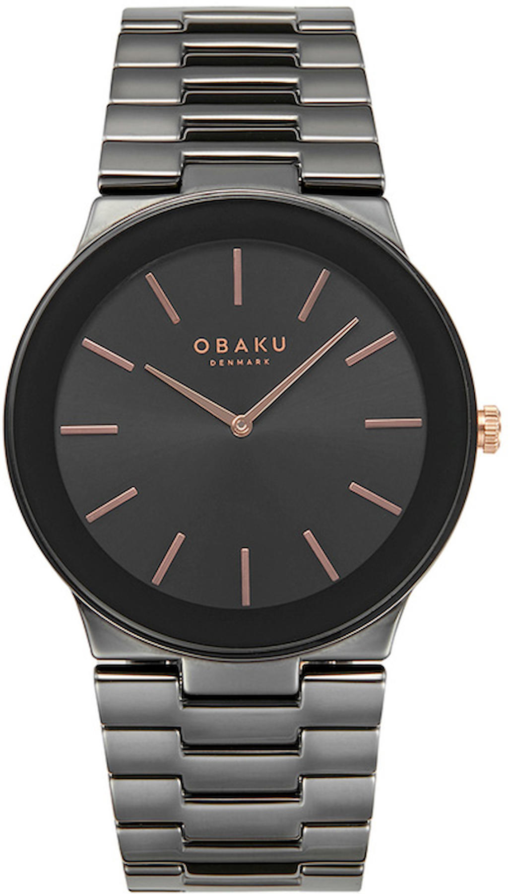 Obaku Denmark V281GXBBCB 42 mm Çelik Kordon Analog Kol Saati