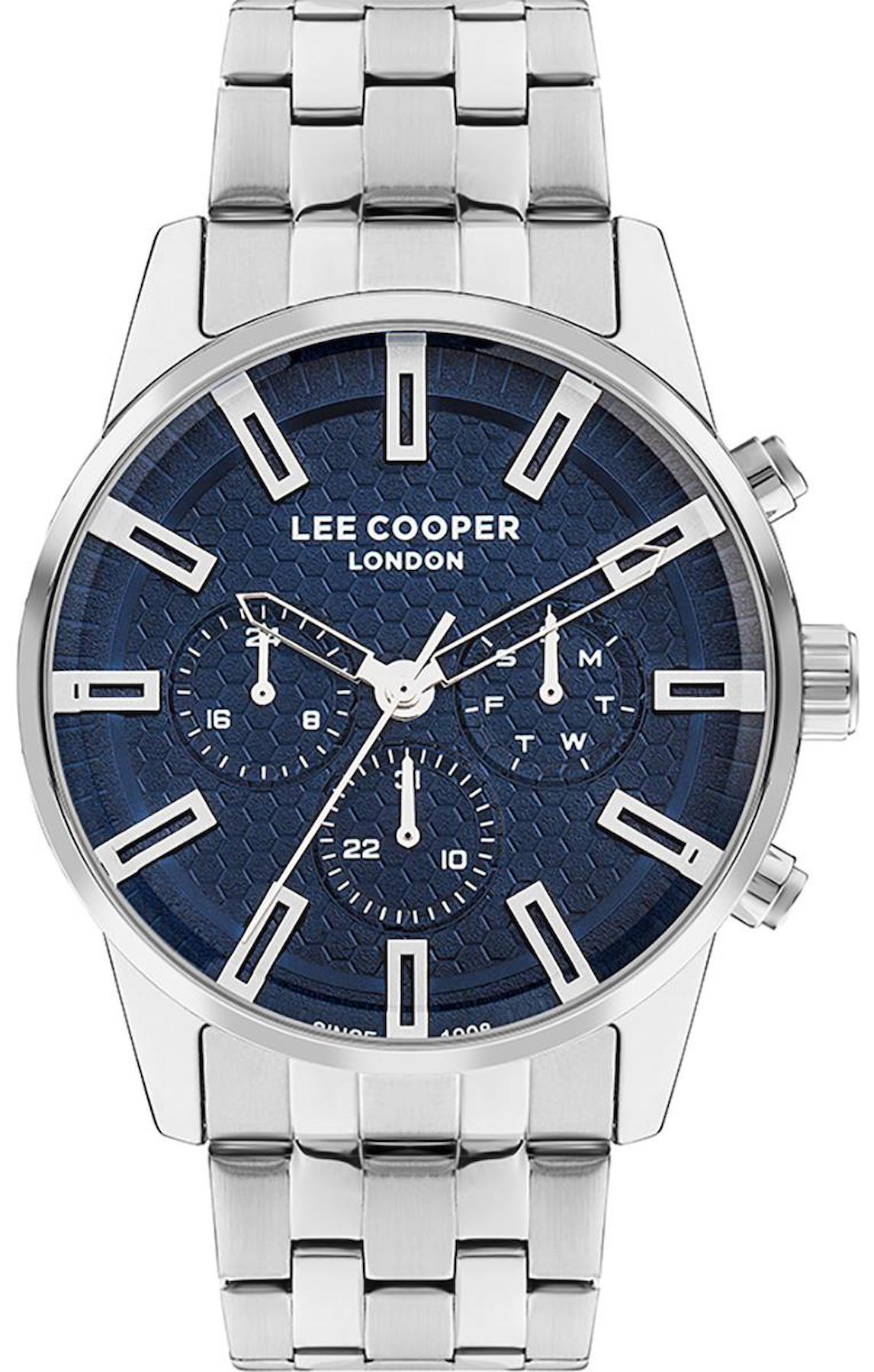 Lee Cooper LC07879.390 Takvimli Metal Kordon Analog Erkek Kol Saati