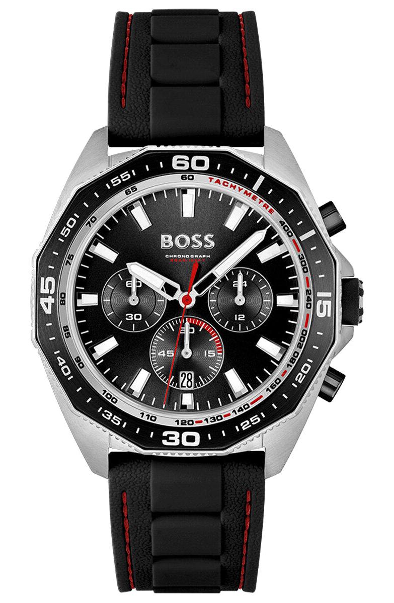 Hugo Boss HB1513969 42 mm Siyah Silikon Kordon Analog Erkek Kol Saati