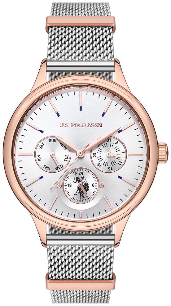 U.S. Polo Assn USPA2010-03 36 mm Gri Hasır Kordon Analog Kadın Kol Saati