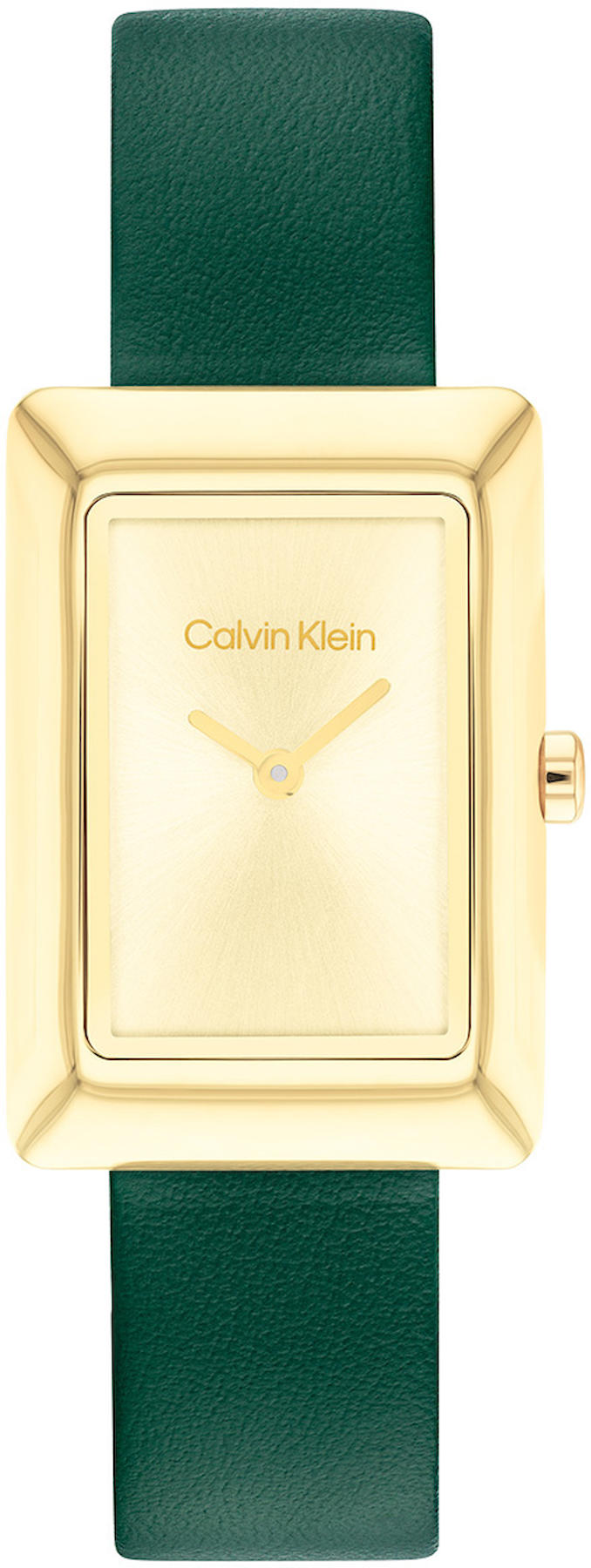 Calvin Klein CK25200397 22 mm Yeşil Deri Kordon Analog Kadın Kol Saati