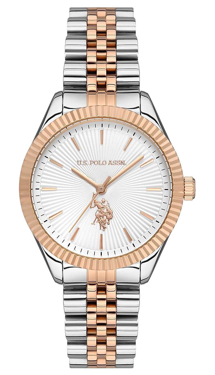 U.S. Polo Assn USPA2045-05 34 mm Gri-Rose Gold Çelik Kordon Analog Kadın Kol Saati