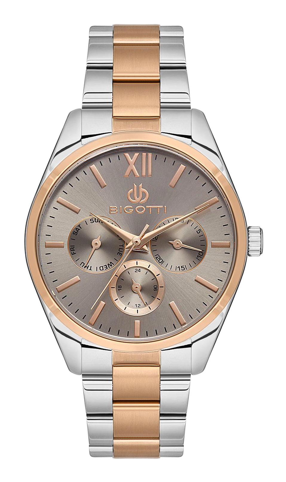 Bigotti BG.1.10492.5 36 mm Gri-Rose Gold Çelik Kordon Analog Kadın Kol Saati