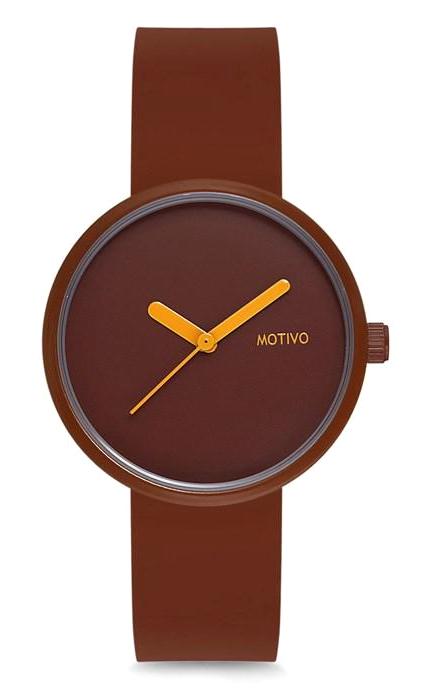 Motivo MT0209 39 mm Kahverengi Silikon Kordon Analog Kadın Kol Saati