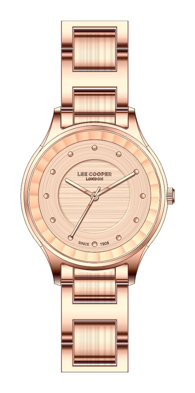 Lee Cooper LC07460.410 36 mm Rose Gold Plastik Kordon Analog Kadın Kol Saati