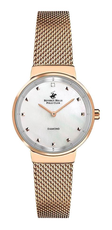 Beverly Hills Polo Club BP3180C.420 35 mm Rose Gold Çelik Kordon Analog Kadın Kol Saati