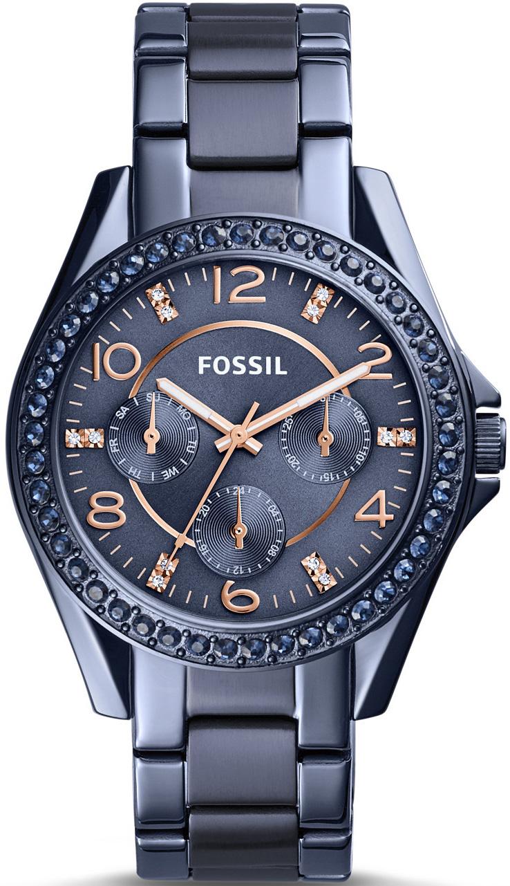 Fossil ES4294 38 mm Lacivert Çelik Kordon Analog Kadın Kol Saati