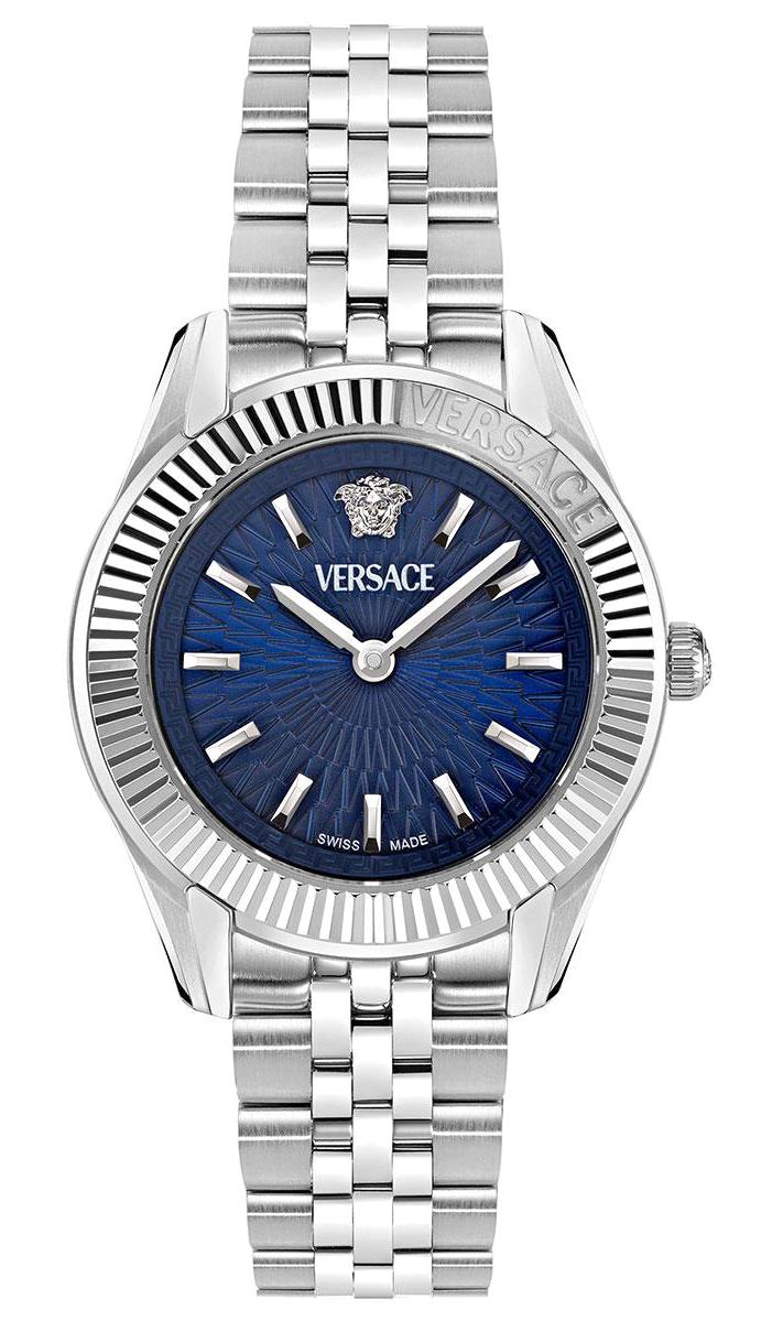 Versace VRSCVE9CA0124 34 mm Gri Çelik Kordon Analog Kadın Kol Saati