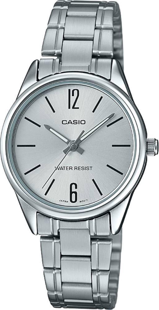 Casio LTP-V005D-7BUDF 28 mm Gri Çelik Kordon Analog Kadın Kol Saati