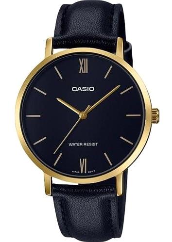 Casio LTP-VT01GL-1BUDF 34 mm Siyah Deri Kordon Analog Kadın Kol Saati