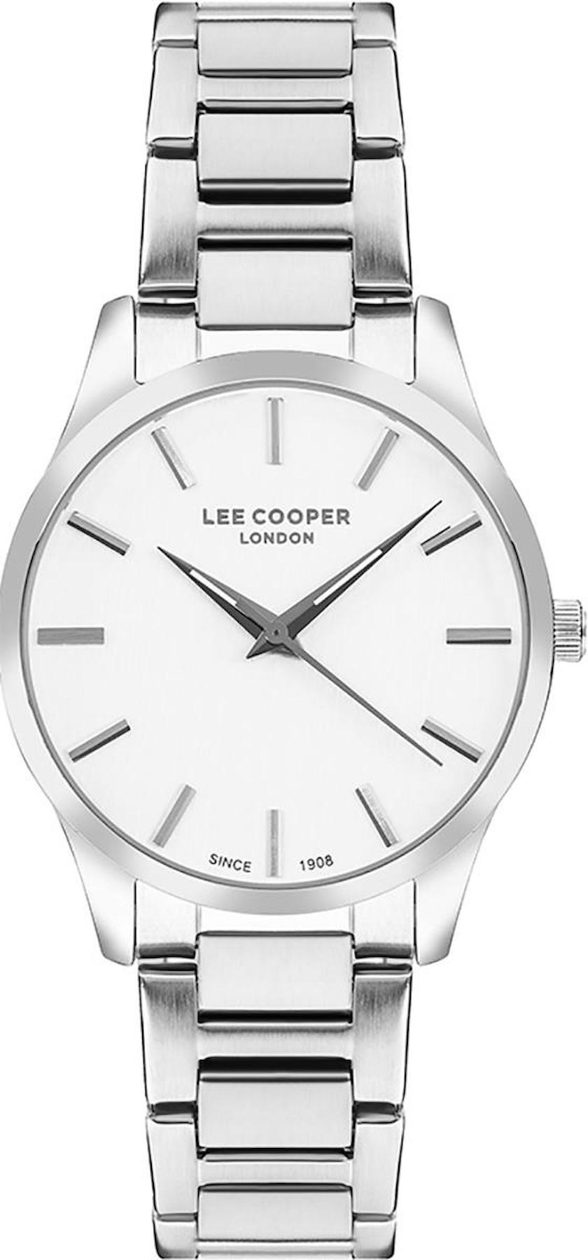 Lee Cooper LC07620.330 40 mm Gri Metal Kordon Analog Kadın Kol Saati