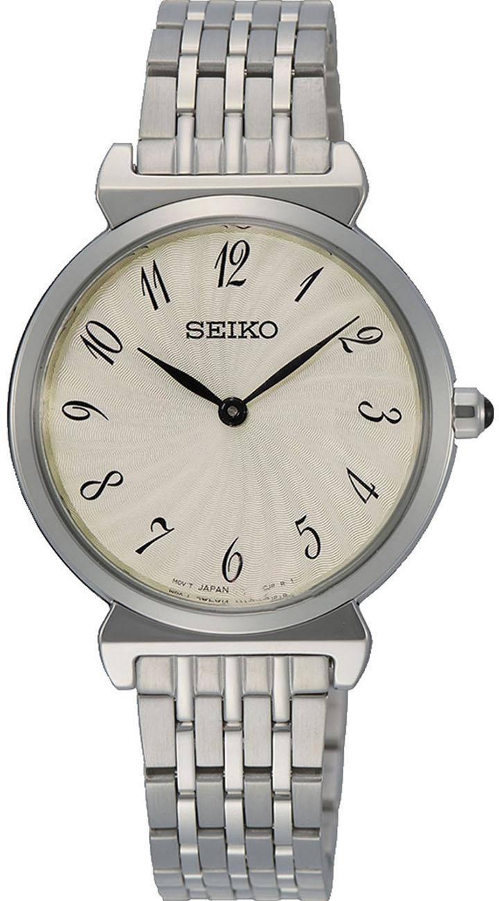 Seiko SFQ801P 30 mm Gri Çelik Kordon Analog Kadın Kol Saati