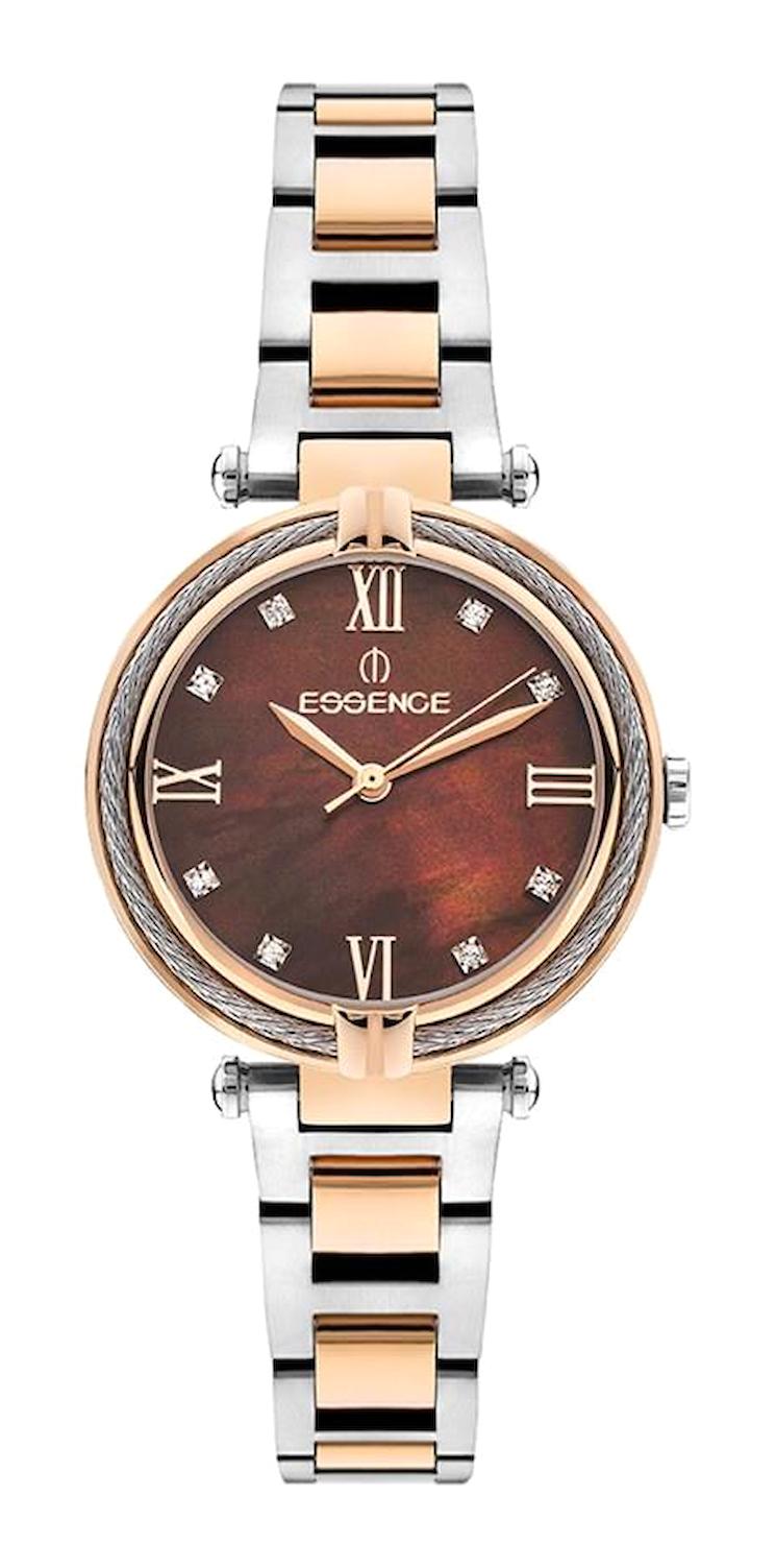 Essence ES6905FE.540 36 mm Gri-Rose Gold Çelik Kordon Analog Kadın Kol Saati