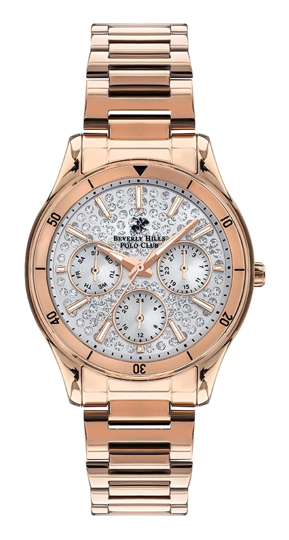 Beverly Hills Polo Club BP3350X.430 35 mm Rose Gold Çelik Kordon Analog Kadın Kol Saati