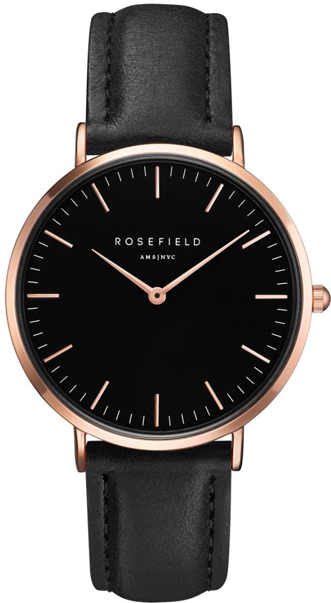 Rosefield BBBR.B11 38 mm Siyah Deri Kordon Analog Kadın Kol Saati