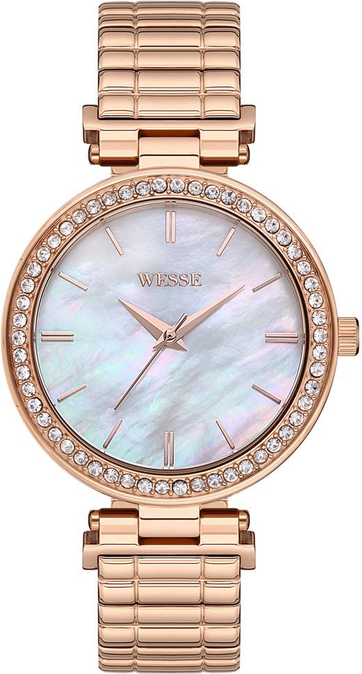 Wesse WWL301303 38 mm Gri-Rose Gold Çelik Kordon Analog Kadın Kol Saati