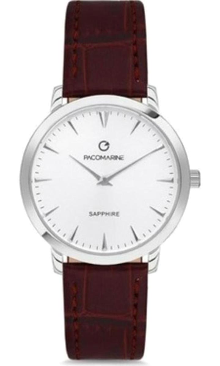 Pacomarine PM.19004.06 33 mm Kahverengi Deri Kordon Analog Kadın Kol Saati