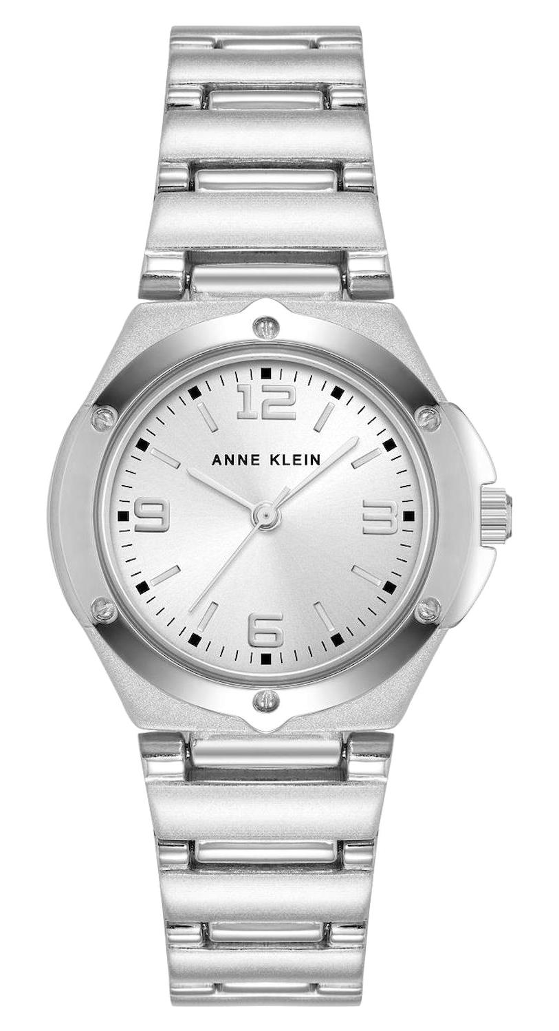 Anne Klein 10-8655SISV 28 mm Gri Metal Kordon Analog Kadın Kol Saati