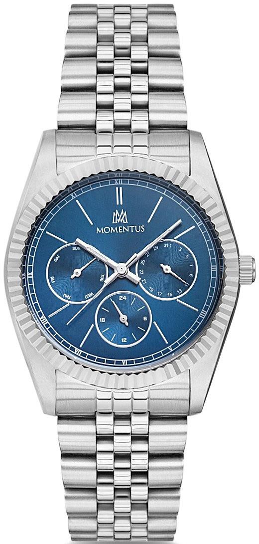 Momentus CW130S-11SS Takvimli 36 mm Gri Çelik Kordon Analog Kadın Kol Saati