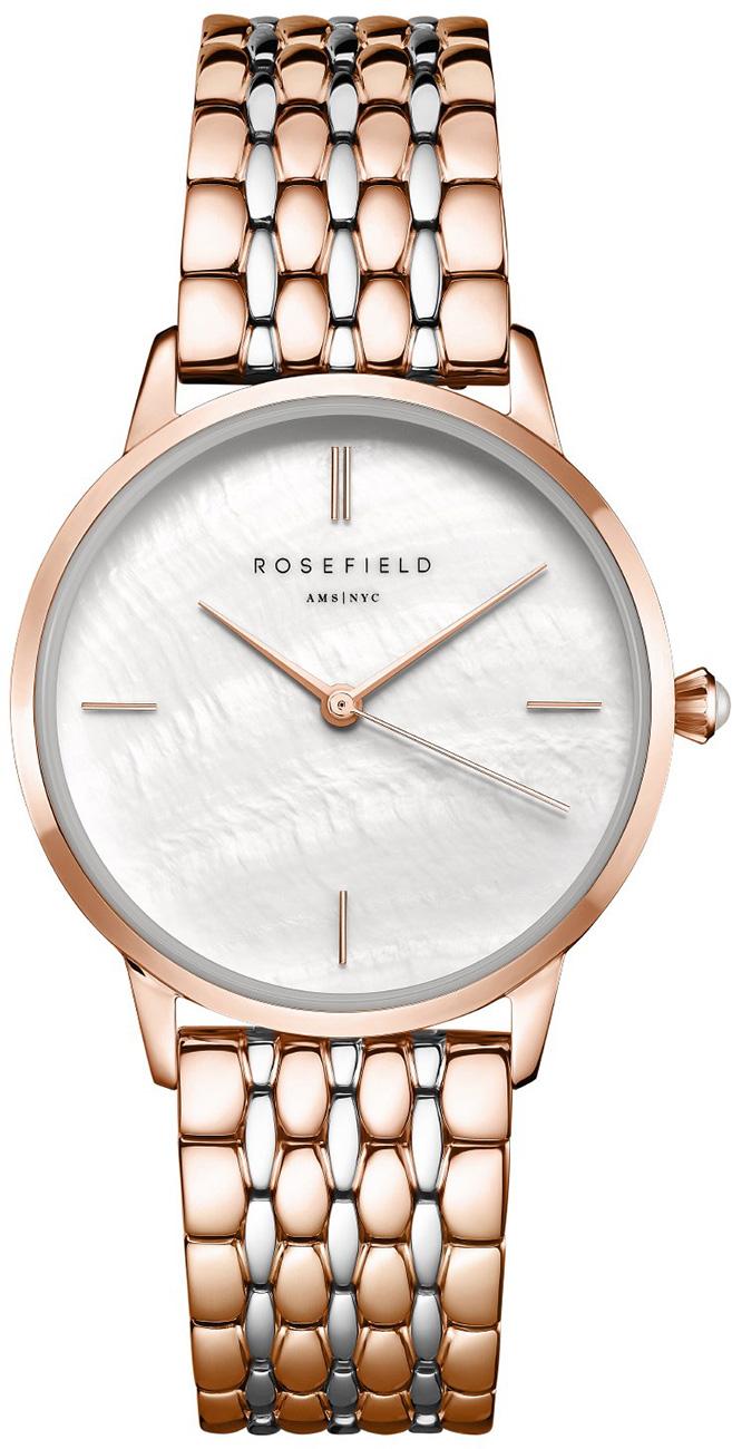 Rosefield RMRSR.R03 36 mm Gri-Rose Gold Çelik Kordon Analog Kadın Kol Saati