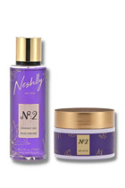 NESHLLY NATURAL No:2 Şekerli İkili Kadın Parfüm Seti EDT Body Mist + Body Butter