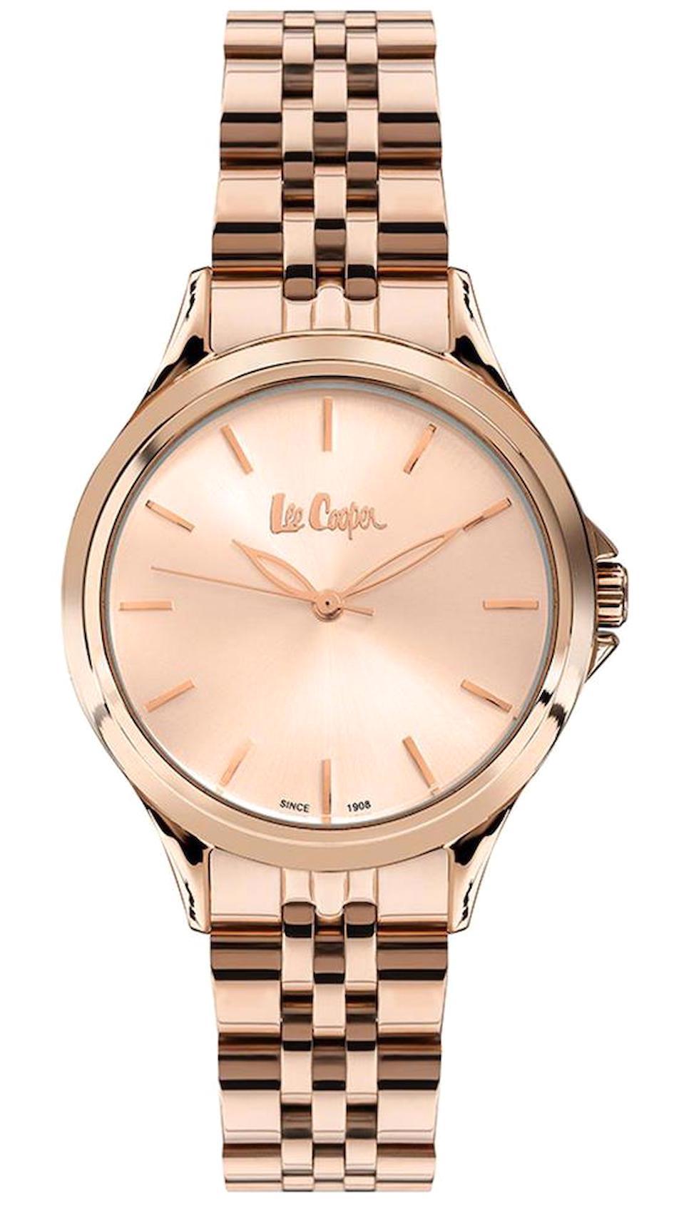 Lee Cooper LC07313.410 40 mm Rose Gold Çelik Kordon Analog Kadın Kol Saati