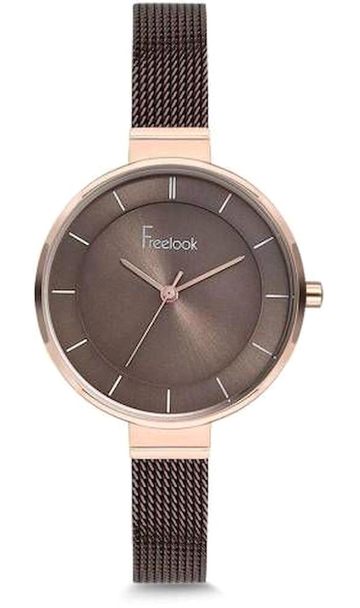 Freelook F.8.1002.09 34 mm Kahverengi Metal Kordon Analog Kadın Kol Saati