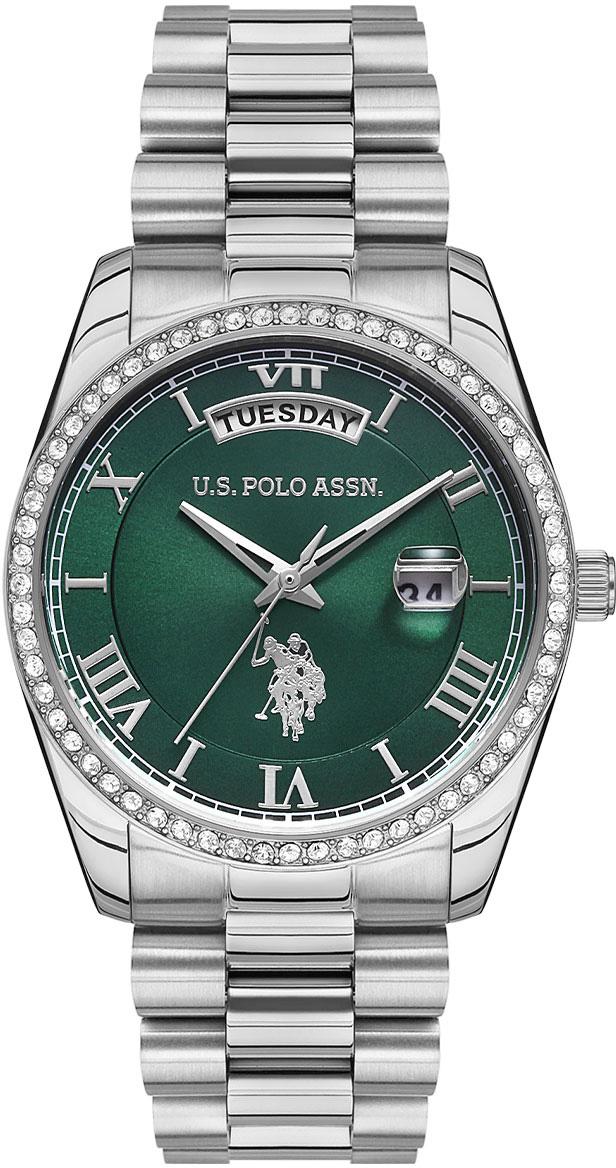 U.S. Polo Assn USPA2054-02 Takvimli 36 mm Gri Çelik Kordon Analog Kadın Kol Saati