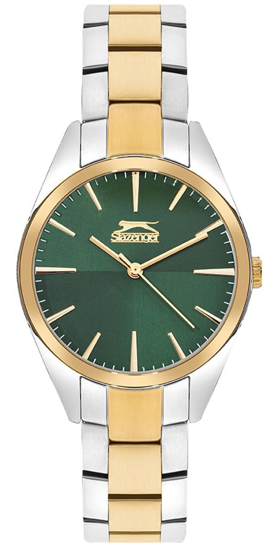 Slazenger SL.09.2275.3.05 36 mm Altın-Gri Çelik Kordon Analog Kadın Kol Saati