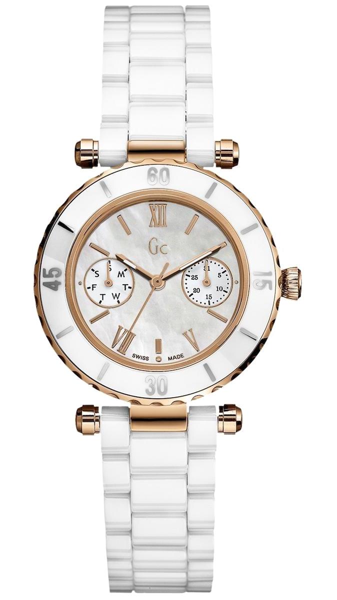 Guess GCI42004L1S Takvimli 36 mm Beyaz Çelik Kordon Analog Kadın Kol Saati