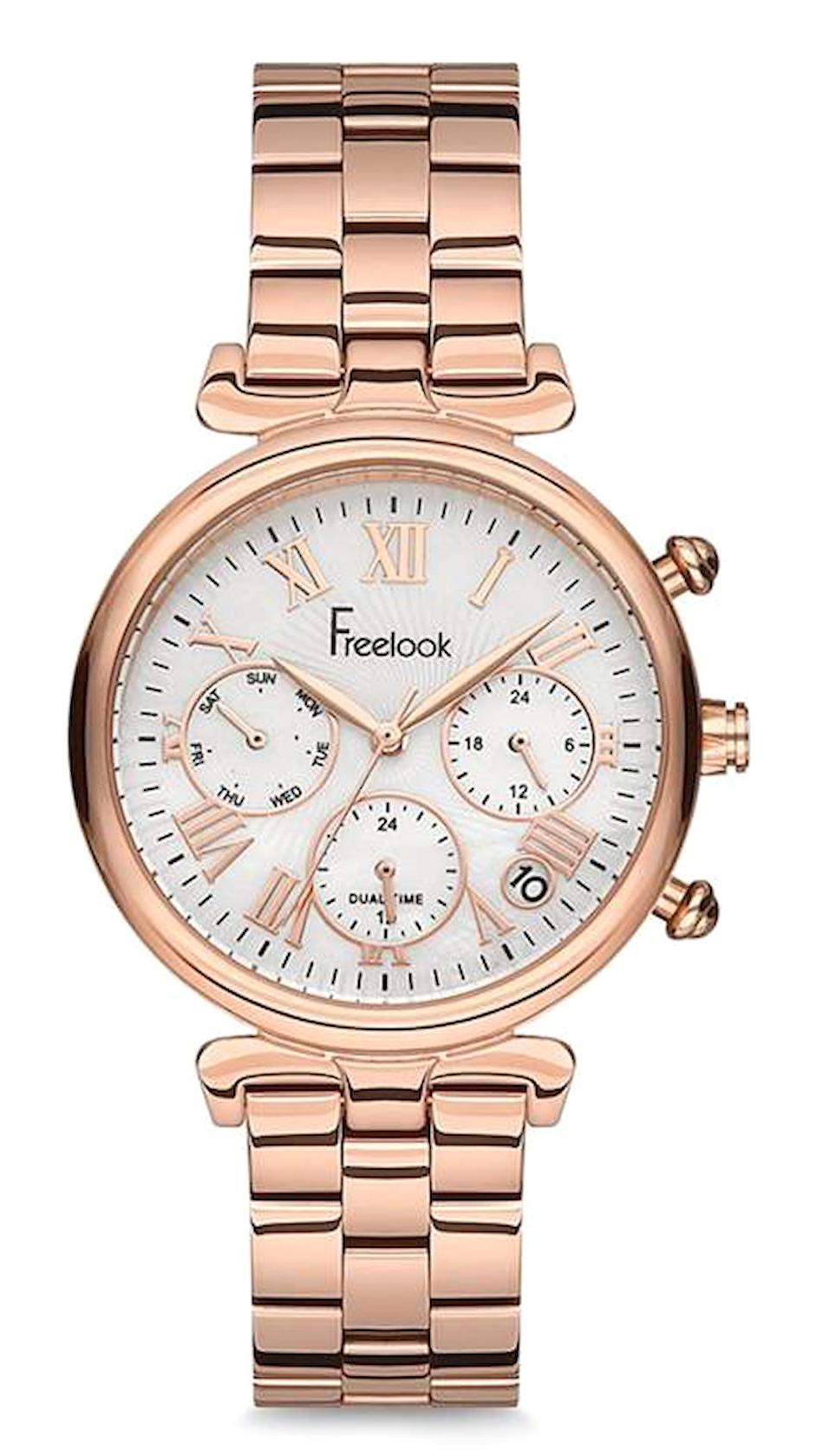 Freelook F.11.1006.04 36 mm Rose Gold Çelik Kordon Analog Kadın Kol Saati