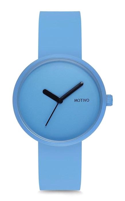 Motivo MT0205 39 mm Mavi Silikon Kordon Analog Kadın Kol Saati