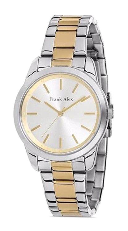 Frank Alex FA.13887M.03 30 mm Gri-Rose Gold Metal Kordon Analog Kadın Kol Saati