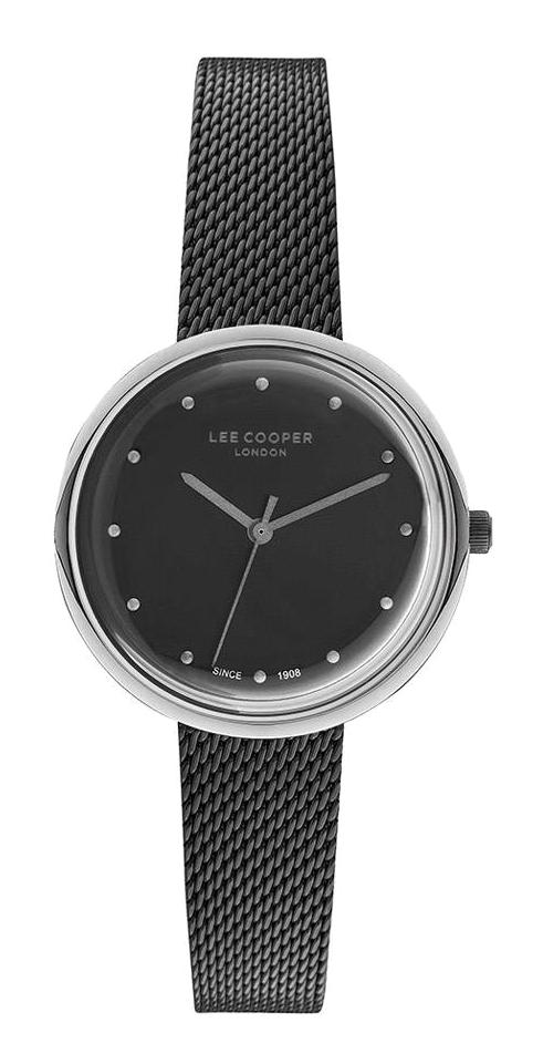 Lee Cooper LC07057.050 40 mm Siyah Metal Kordon Analog Kadın Kol Saati