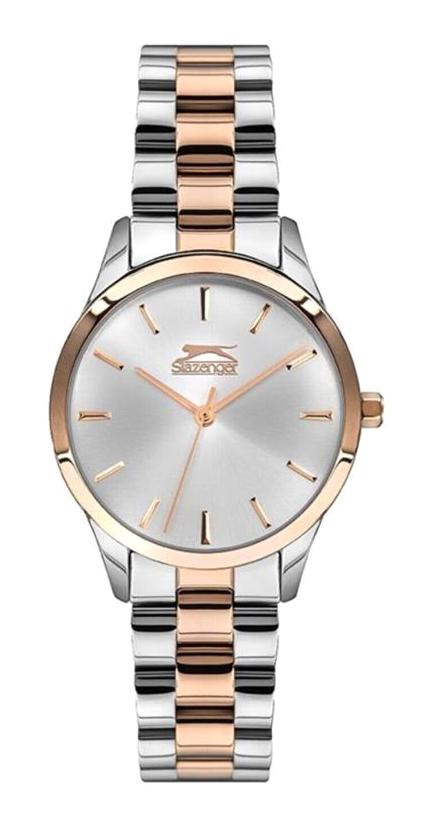 Slazenger SL.09.1915.3.03 36 mm Gri-Rose Gold Çelik Kordon Analog Kadın Kol Saati