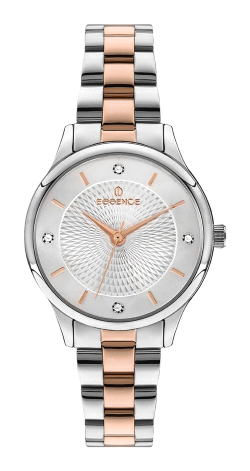 Essence ES6721FE.530 35 mm Gri-Rose Gold Çelik Kordon Analog Kadın Kol Saati