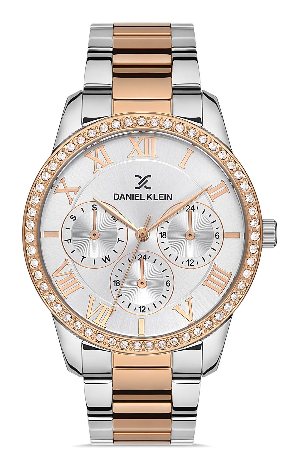 Daniel Klein DKM013484B-02 38 mm Gri-Rose Gold Metal Kordon Analog Kadın Kol Saati