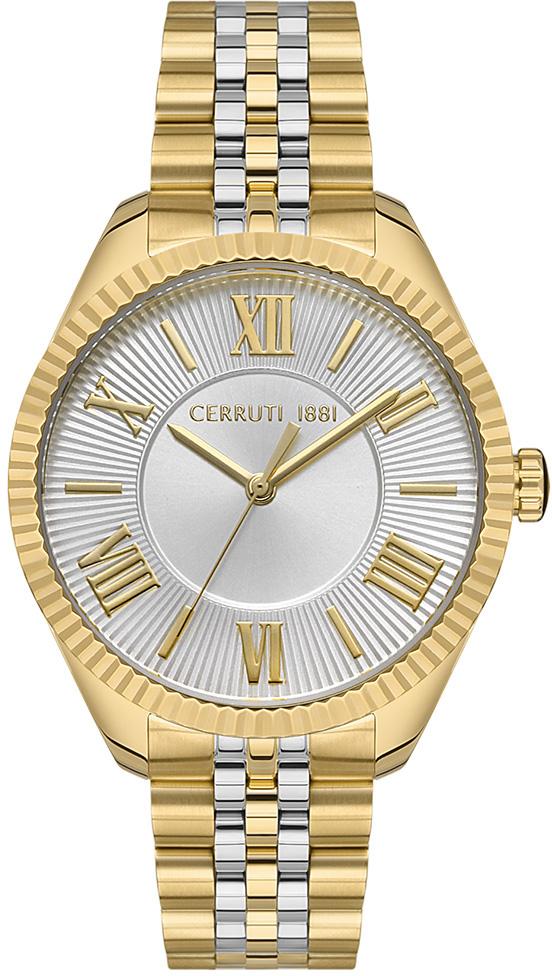 Cerruti 1881 CIWLH2229603 36 mm Altın-Gri Çelik Kordon Analog Kadın Kol Saati