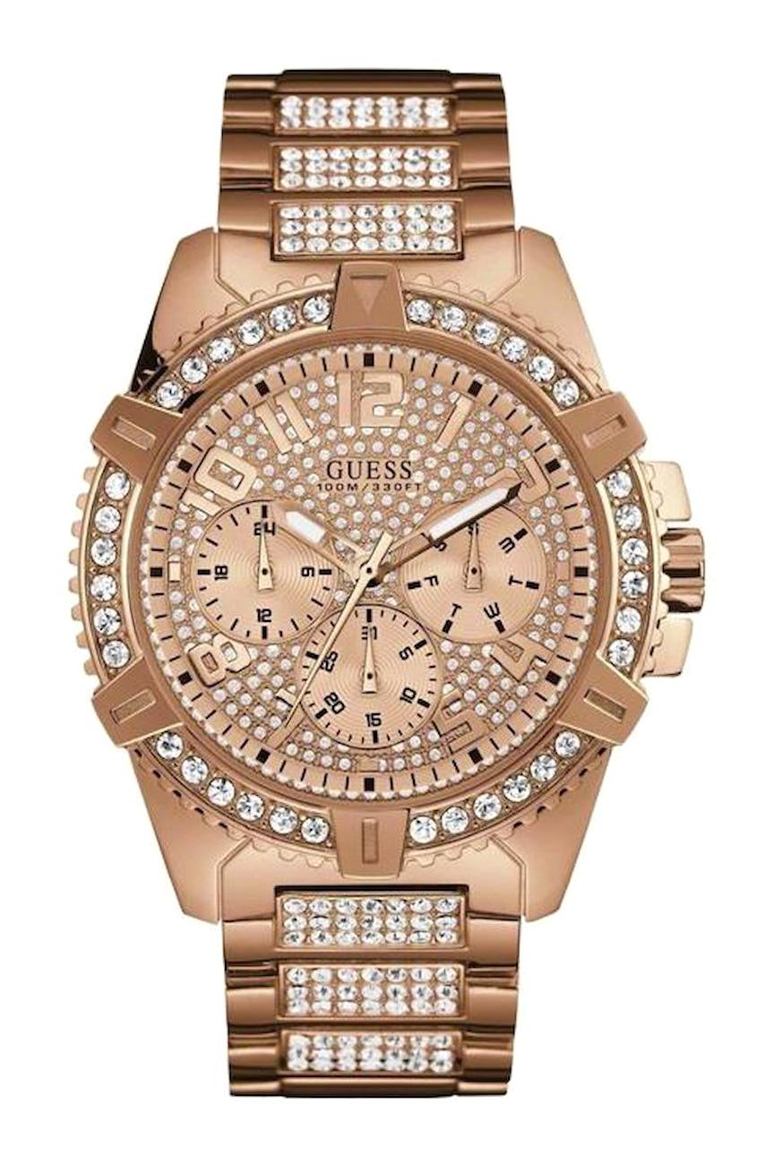 Guess GUW0799G3 Takvimli 48 mm Rose Gold Çelik Kordon Analog Unisex Kol Saati