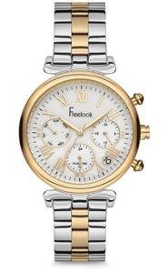 Freelook F.11.1006.03 38 mm Altın-Gri Çelik Kordon Analog Kadın Kol Saati